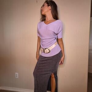 Beautiful vintage purple knit top